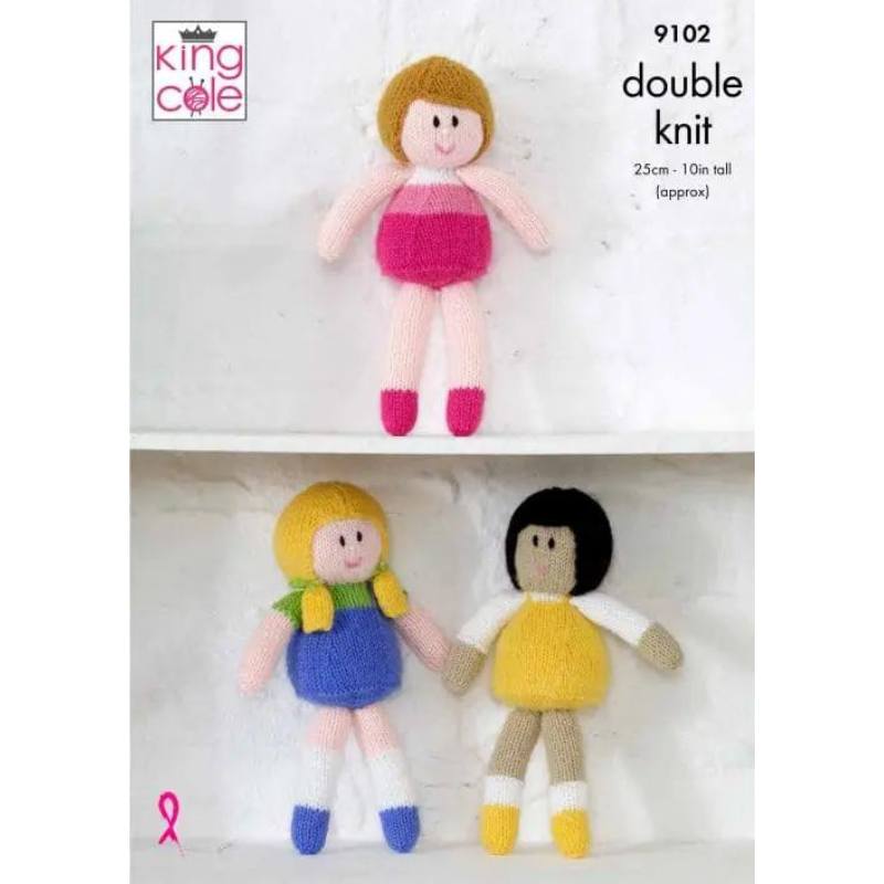 King Cole Dolls Knitted in Big Value DK 50g